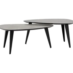 Trendhopper Salontafelset Luna Niervorm 95/95 cm^ Salontafels