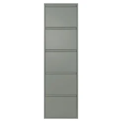 Trendhopper Schoenenkast Bobbie 5 laden Dusty Green (10 paar schoenen)^ Schoenenkasten