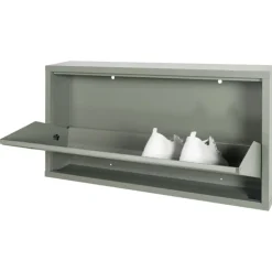 Trendhopper Schoenenkast Bobbie 1 lade Dusty Green (4 paar schoenen)^ Schoenenkasten