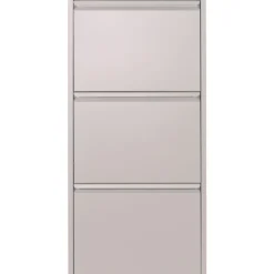 Trendhopper Schoenenkast Bobbie 3 laden Silky Taupe (6 paar schoenen)^ Schoenenkasten