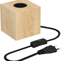 Trendhopper Tafellamp Block Hout^ Bureau- & Tafellampen