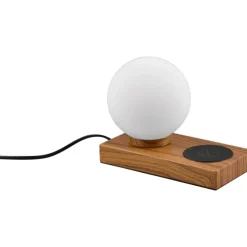 Trendhopper Tafellamp Chloe houteffect excl. lampenkap 1x E14 4,9W^ Bureau- & Tafellampen