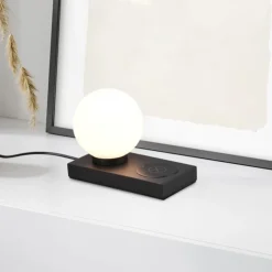 Trendhopper Tafellamp Chloe mat zwart excl. 1x E14 4,9W^ Bureau- & Tafellampen