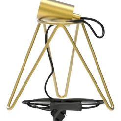 Trendhopper Tafellamp Driepoot Goud^ Bureau- & Tafellampen