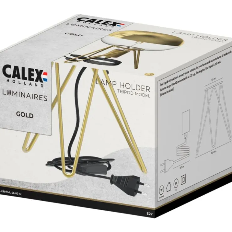 Trendhopper Tafellamp Driepoot Goud^ Bureau- & Tafellampen