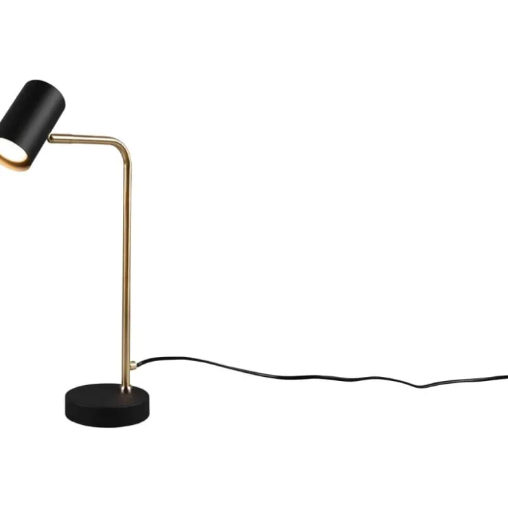 Trendhopper Tafellamp Mikay mat messing excl. 1x GU10 4,5W^ Bureau- & Tafellampen