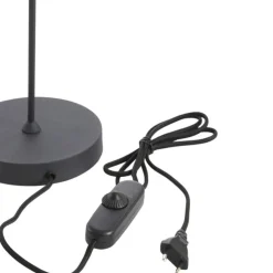 Trendhopper Tafellamp Riksja mat Zwart + dimmer^ Bureau- & Tafellampen