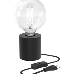 Trendhopper Tafellamp Round Zwart^ Bureau- & Tafellampen