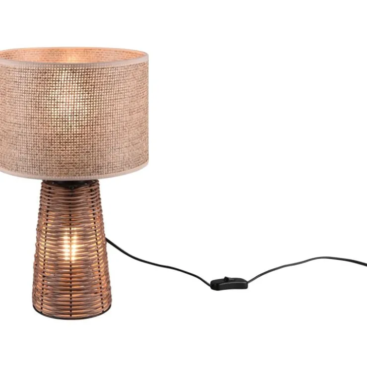 Trendhopper Tafellamp Straw bruin excl. lampenkap 1 x E27 4W^ Bureau- & Tafellampen