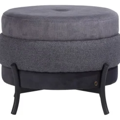 Trendhopper Timeless - macaron poef h43cm Coco Maison Antraciet^ Poefjes & Krukjes