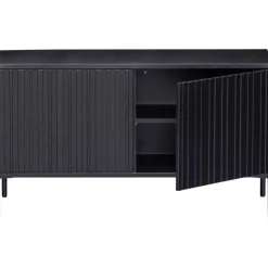 Trendhopper Tv-meubel Gravure New 100 cm Grenen Zwart^ Tv-Meubels