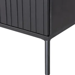 Trendhopper Tv-meubel Gravure New 100 cm Grenen Zwart^ Tv-Meubels