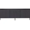Trendhopper Tv-meubel Gravure New 150 cm Grenen Zwart^ Tv-Meubels