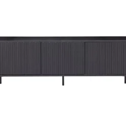 Trendhopper Tv-meubel Gravure New 150 cm Grenen Zwart^ Tv-Meubels