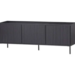 Trendhopper Tv-meubel Gravure New 150 cm Grenen Zwart^ Tv-Meubels