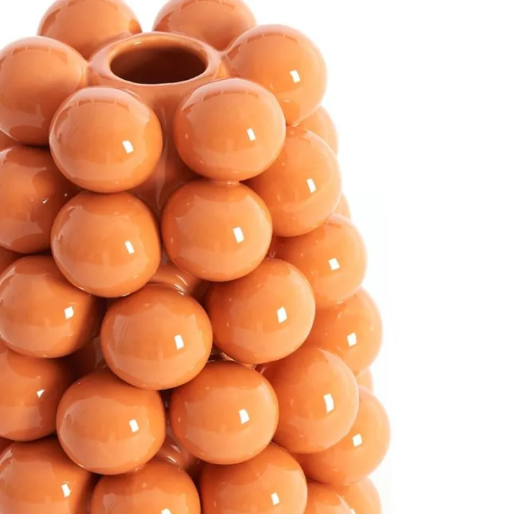Trendhopper Vaas Boyang Ceramics Shiny Oranje 24 Cm^ Woonaccessoires