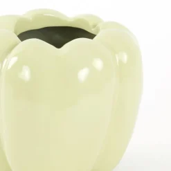 Trendhopper Vaas deco 25x25x21 cm BELLPEPPER glans licht geel^ Woonaccessoires