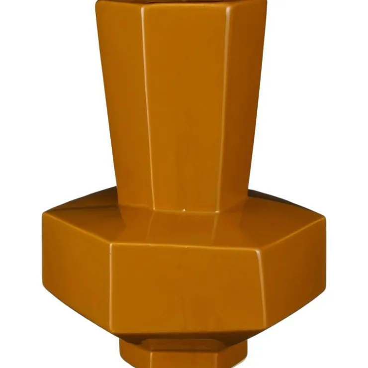 Trendhopper Vaas Geometric oker^ Woonaccessoires