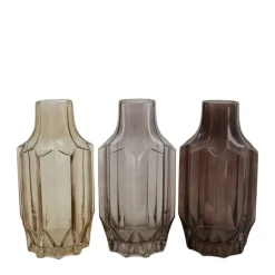 Trendhopper Vaas helder glas set van 3^ Woonaccessoires
