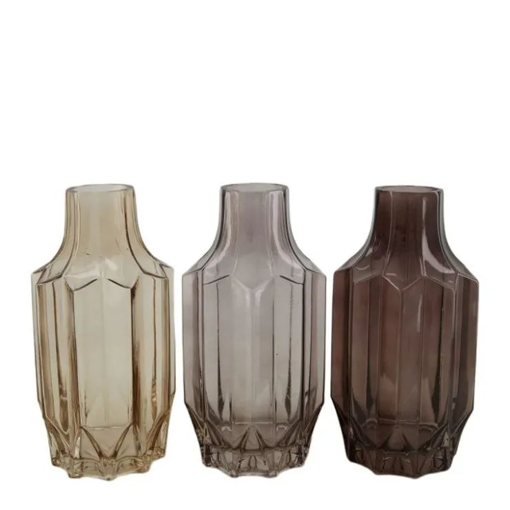 Trendhopper Vaas helder glas set van 3^ Woonaccessoires