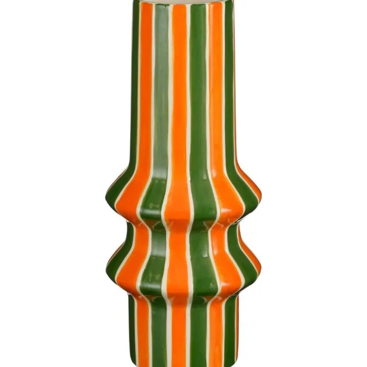 Trendhopper Vaas stripes groen^ Woonaccessoires