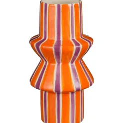 Trendhopper Vaas Stripes oranje^ Woonaccessoires