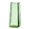 Trendhopper Vaas 10x10x25 cm IDUNA glas olijf groen^ Woonaccessoires