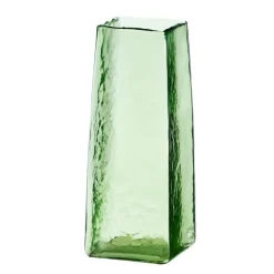 Trendhopper Vaas 10x10x25 cm IDUNA glas olijf groen^ Woonaccessoires