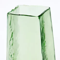 Trendhopper Vaas 10x10x25 cm IDUNA glas olijf groen^ Woonaccessoires