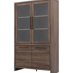 Trendhopper Vitrinekast Sefro 123 cm incl. verlichting^ Opbergkasten