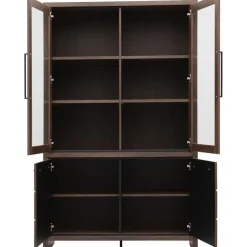 Trendhopper Vitrinekast Sefro 123 cm incl. verlichting^ Opbergkasten