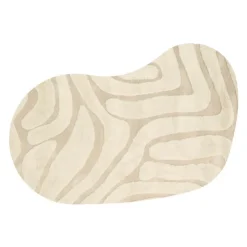 Trendhopper Vloerkleed Chase organisch gespiegeld creme 12^ Vloerkleden