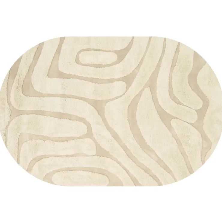 Trendhopper Vloerkleed Chase ovaal creme 12^ Vloerkleden