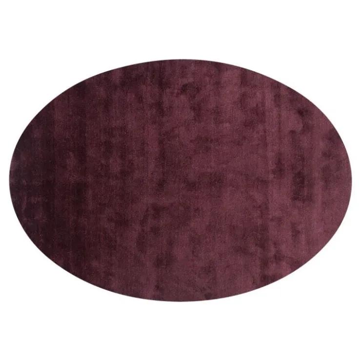 Trendhopper Vloerkleed Cowan ellips aubergine 48^ Vloerkleden