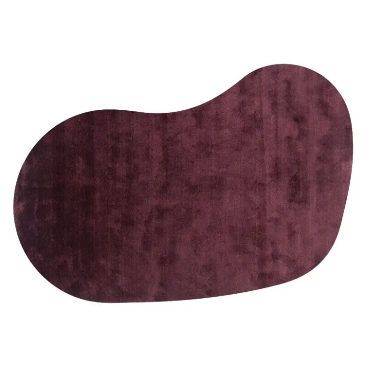 Trendhopper Vloerkleed Cowan organisch gespiegeld aubergine 48^ Vloerkleden