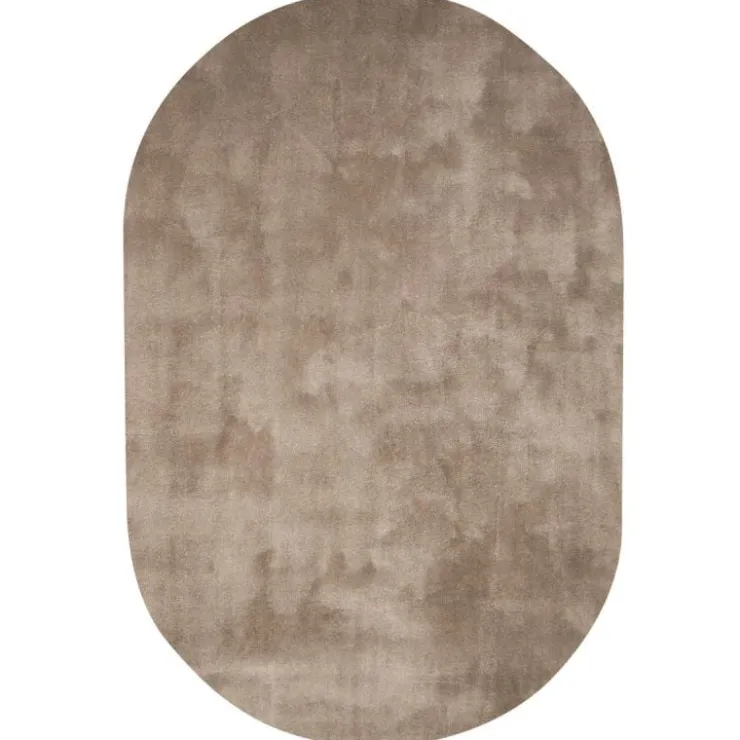 Trendhopper Vloerkleed Cowan ovaal taupe 15^ Vloerkleden