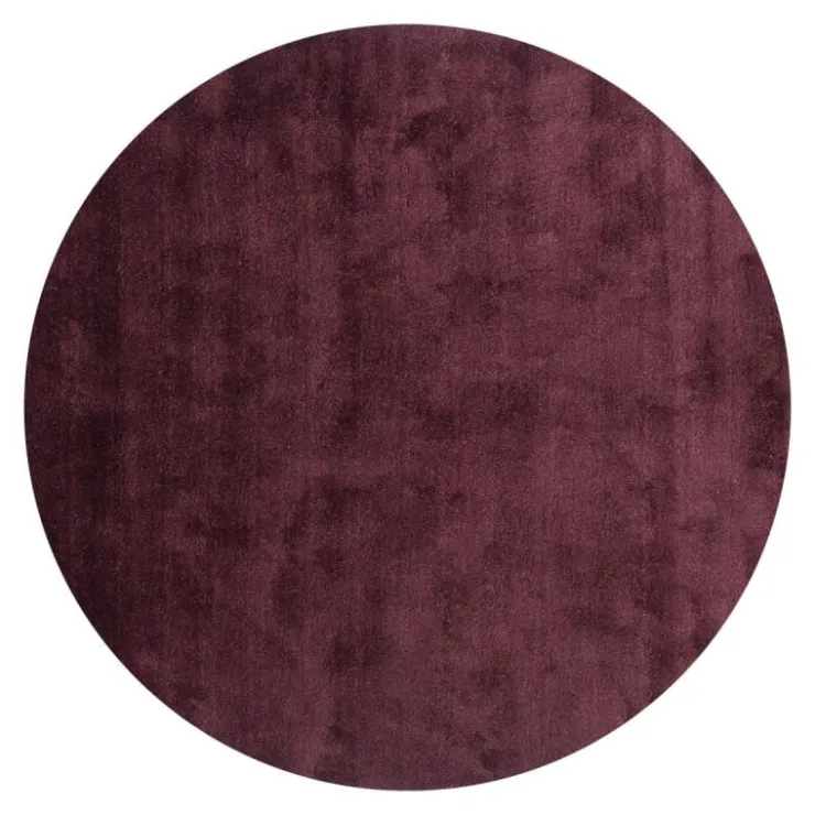 Trendhopper Vloerkleed Cowan rond aubergine 48^ Vloerkleden