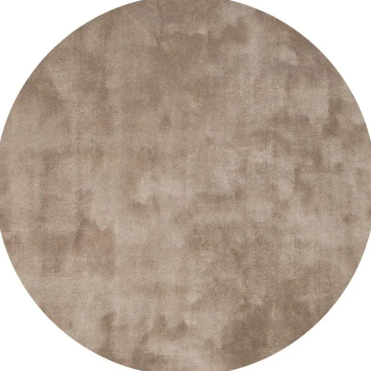 Trendhopper Vloerkleed Cowan rond taupe 15^ Vloerkleden