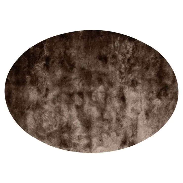Trendhopper Vloerkleed Leya ellips taupe 17^ Vloerkleden