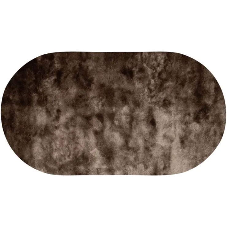 Trendhopper Vloerkleed Leya ovaal taupe 17^ Vloerkleden