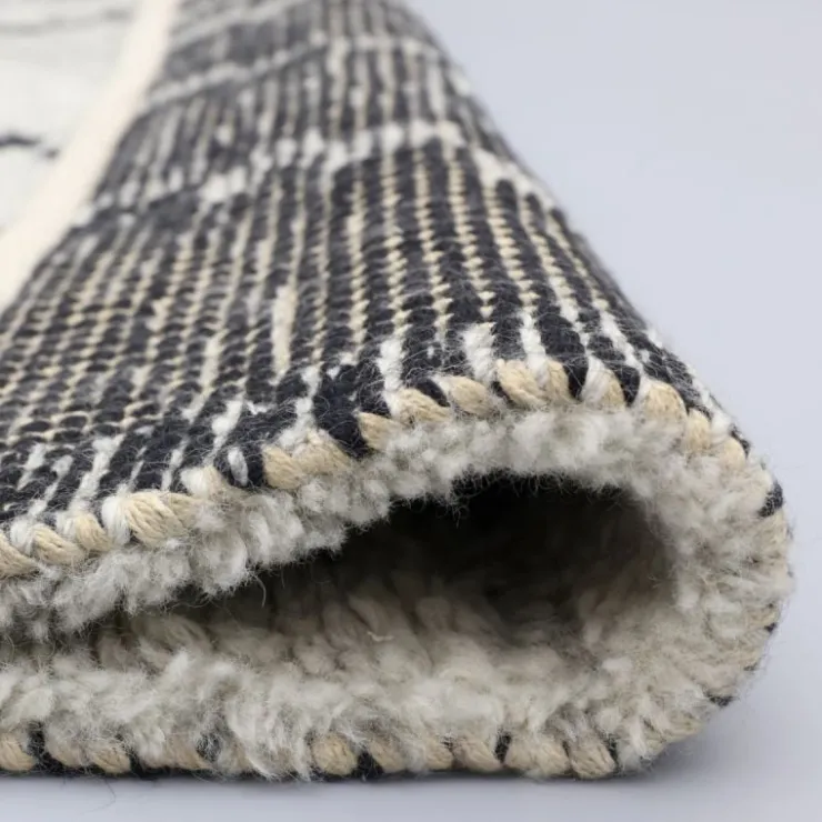 Trendhopper Vloerkleed Nancho zwart-wit 200x290^ Vloerkleden