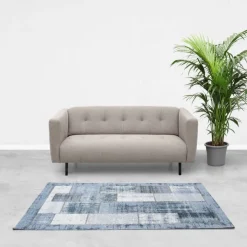 Trendhopper Vloerkleed Pablo delfts blauw 155x230^ Vloerkleden