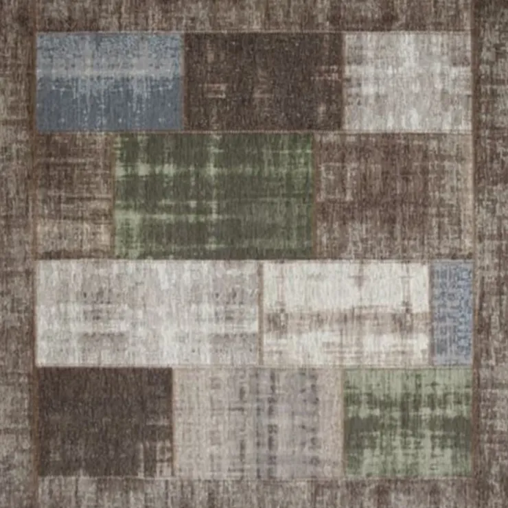 Trendhopper Vloerkleed Pablo groen 200x200^ Vloerkleden