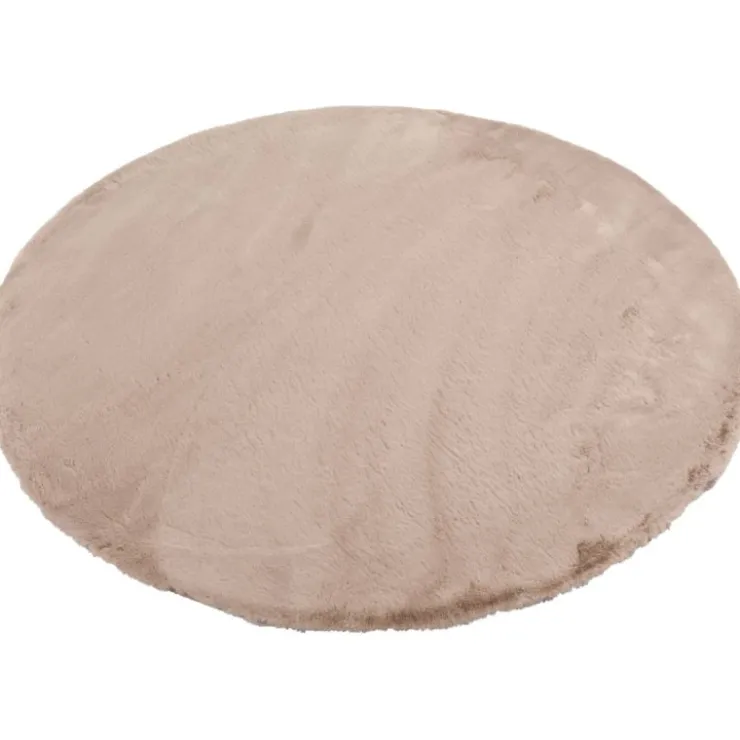 Trendhopper Vloerkleed Perry taupe 80 rond^ Vloerkleden