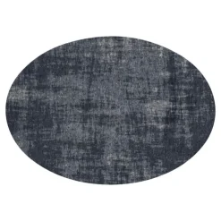 Trendhopper Vloerkleed Rovinj ellips donkerblauw 35^ Vloerkleden