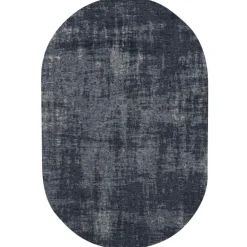 Trendhopper Vloerkleed Rovinj ovaal donkerblauw 35^ Vloerkleden