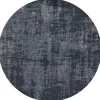 Trendhopper Vloerkleed Rovinj rond donkerblauw 35^ Vloerkleden
