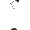 Trendhopper Vloerlamp Riksja mat Zwart + dimmer^ Vloerlampen