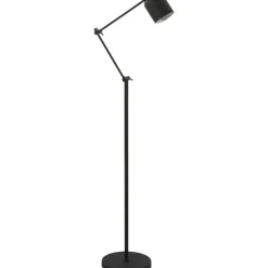 Trendhopper Vloerlamp Riksja mat Zwart + dimmer^ Vloerlampen