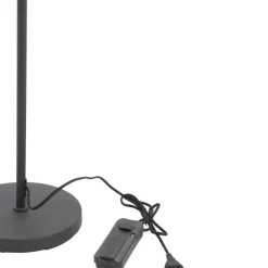 Trendhopper Vloerlamp Riksja mat Zwart + dimmer^ Vloerlampen